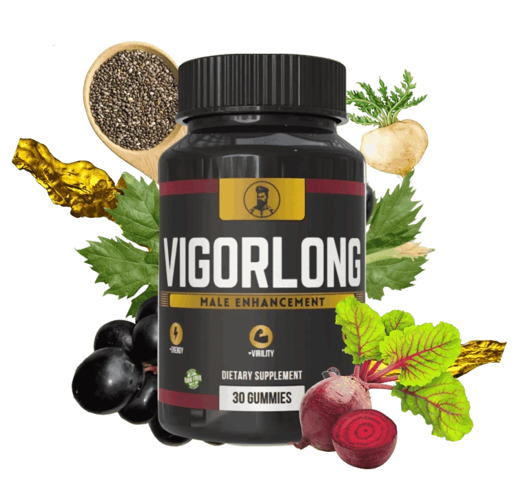 VigorLong male enhancement supplement — natural testosterone support, boosts stamina, libido and male vitality